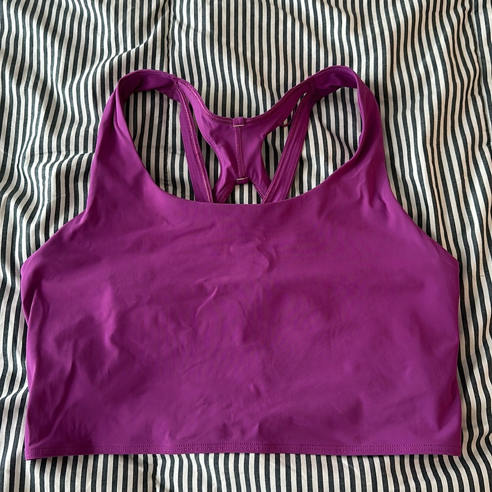 Lululemon spots bra size 10 purple color
